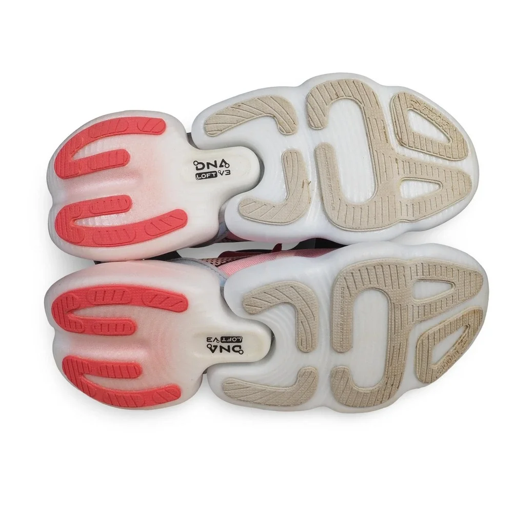 Brooks Aurora-BL Performance Running Shoes Womens 9.5 White Coral 1203541B068